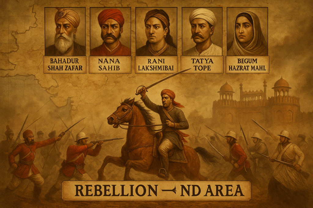 Chief Leader And Area – 1857