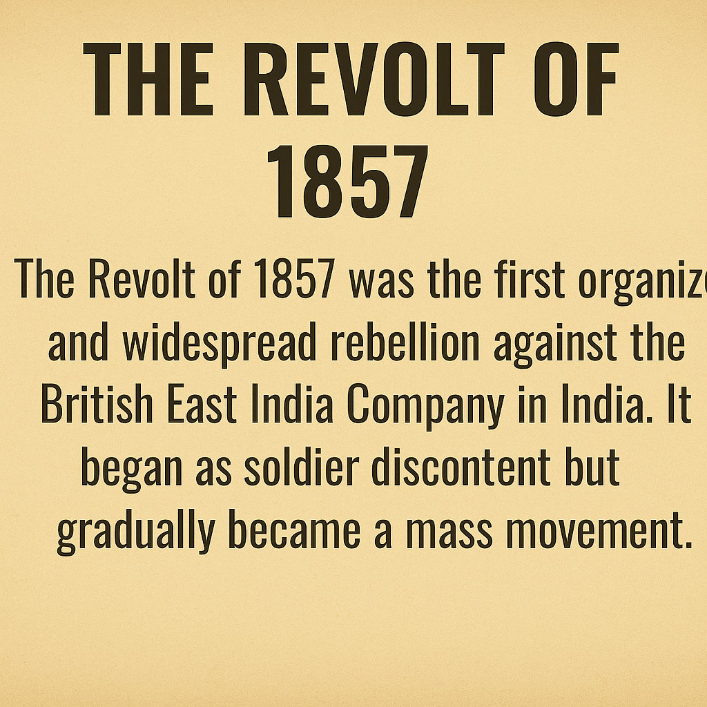Rebellion of Beginning - 1857 First Freedom Combat of Spark