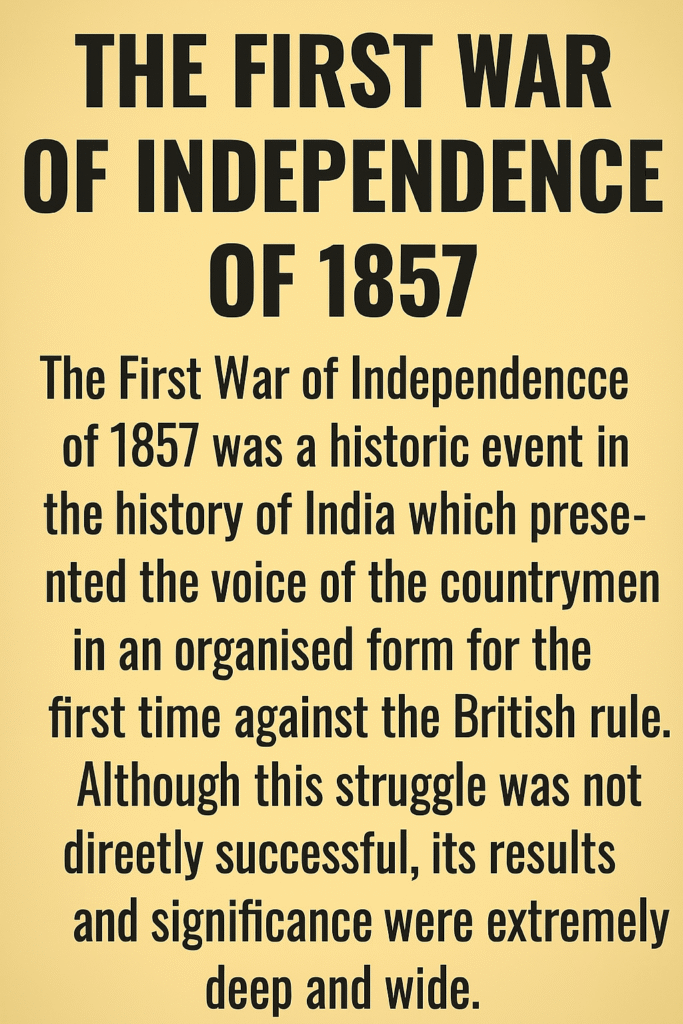 First War of Independence of 1857