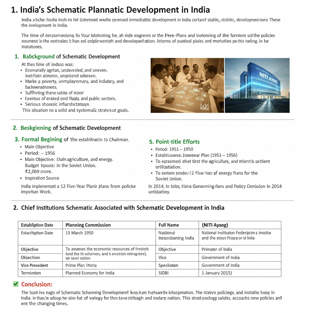 Institutional Evolution From Planning Commission to NITI Aayog