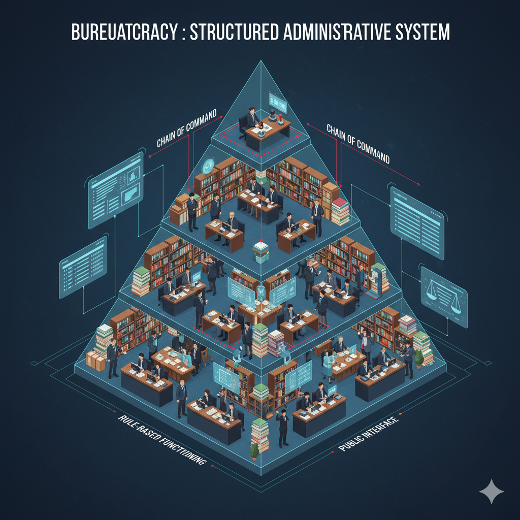 Main Hero Image – “Bureaucracy Structured Administrative System