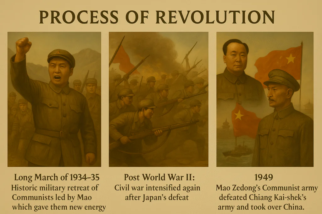 The Process of the Communist Revolution in China (1949)
