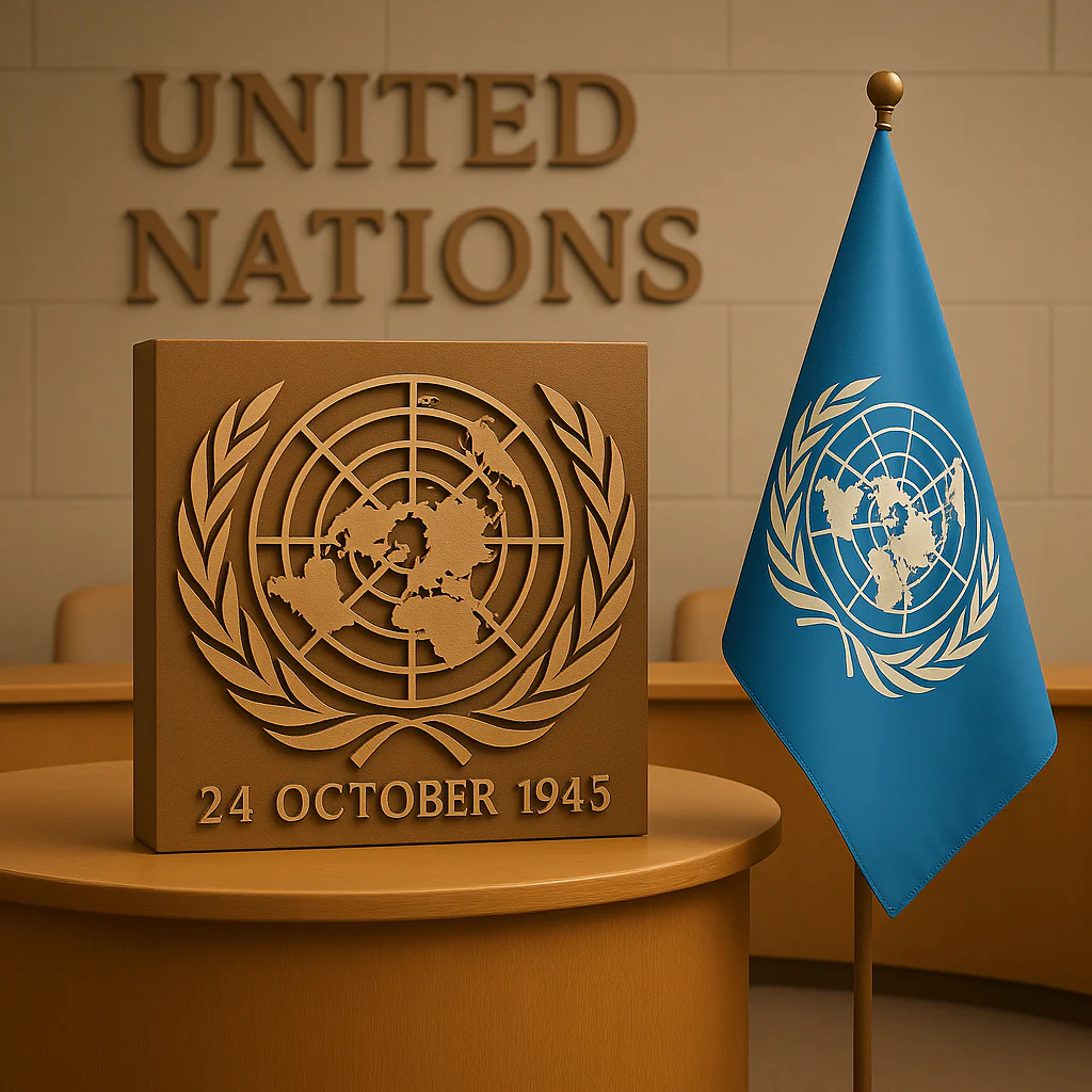 United Nations was established on 24 October 1945
