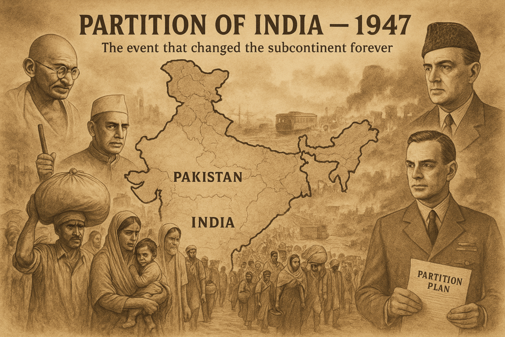 mountbatten plan partition illustration 1947