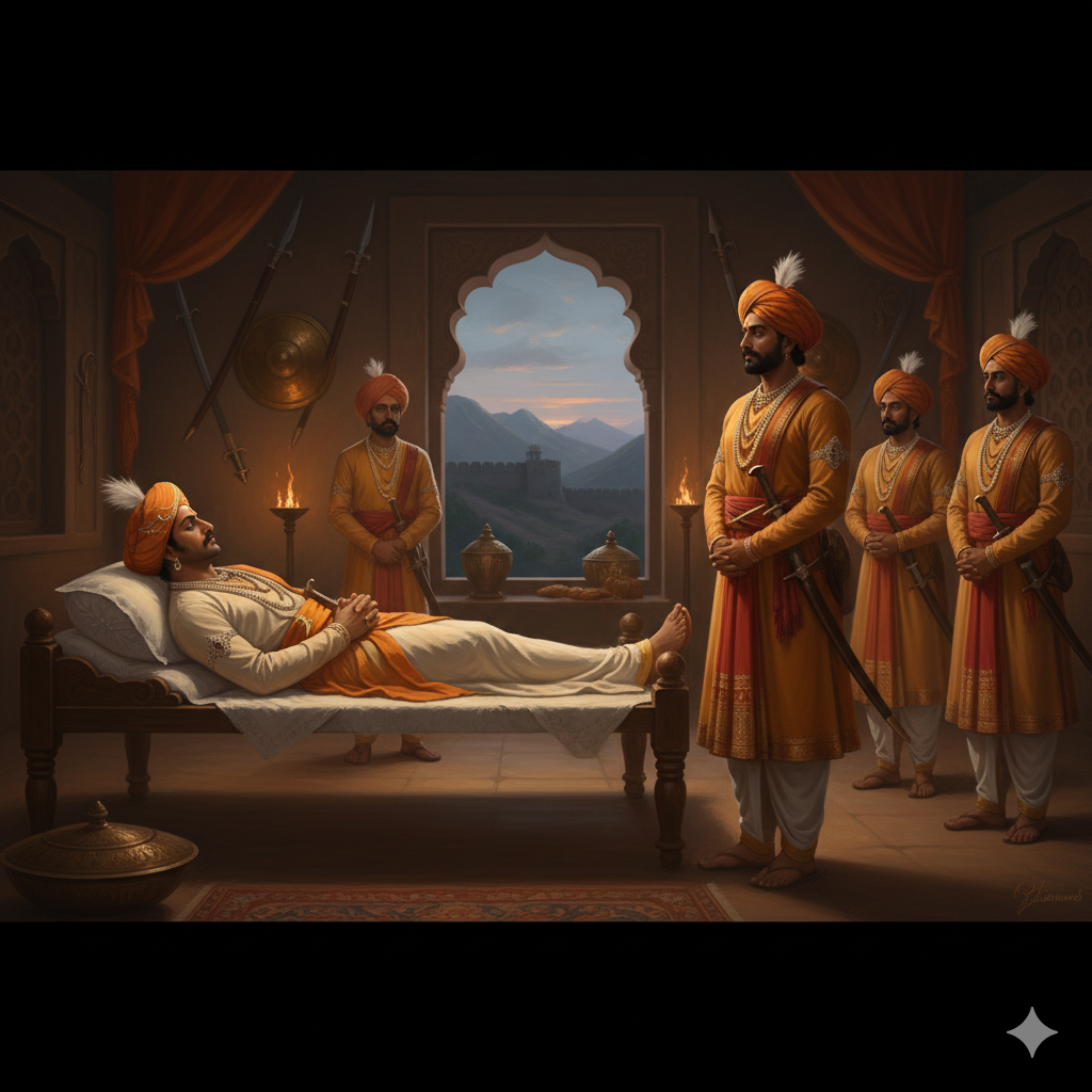 Final Moments of Maharana Pratap in Chavand