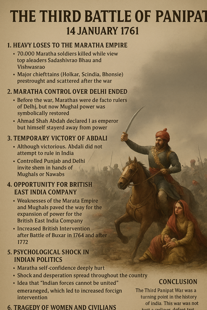 Results of Third Panipat War