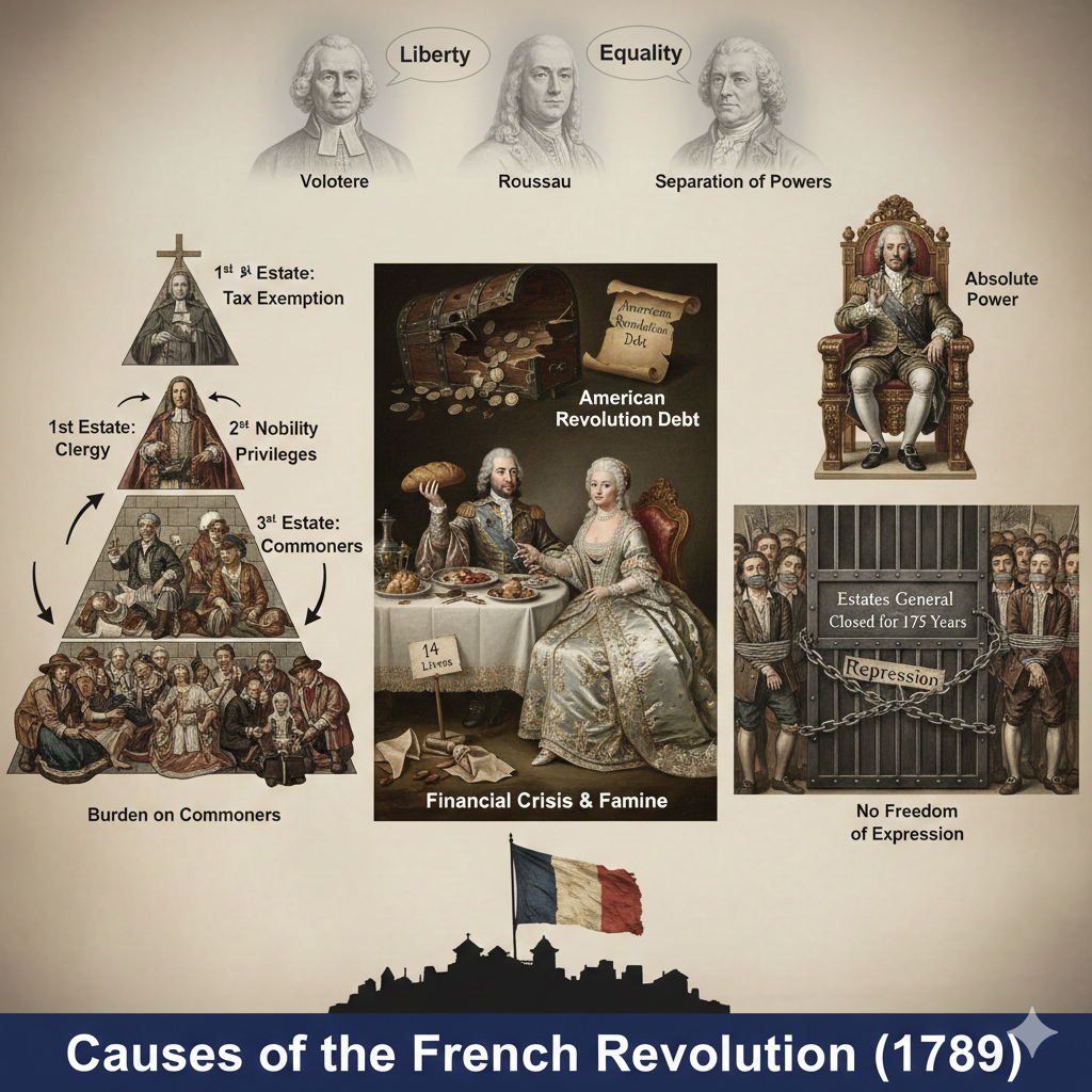 Main Causes of the French Revolution (1789)