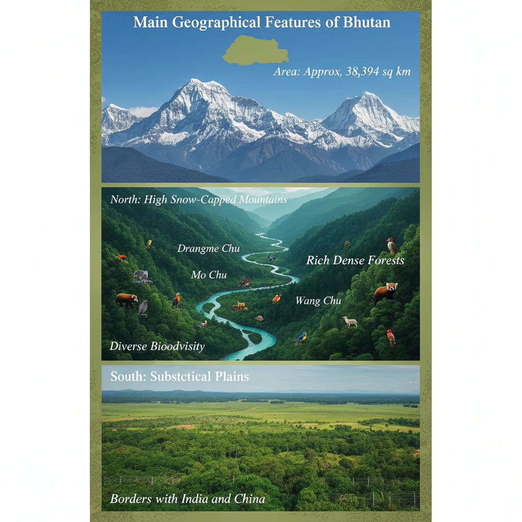 GEOGRAPHICAL FEATURES OF BHUTAN