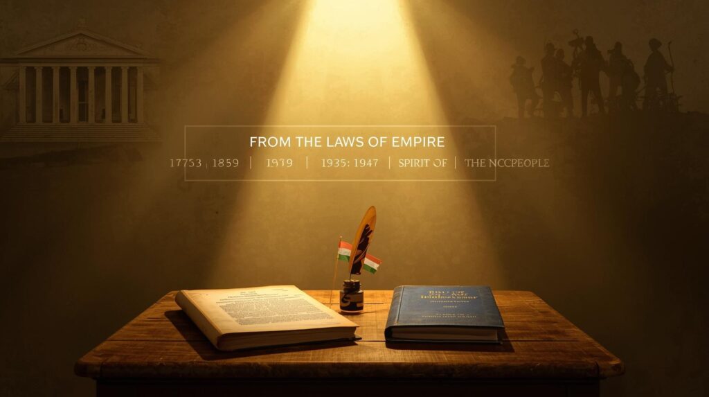 main scene An old British office table—