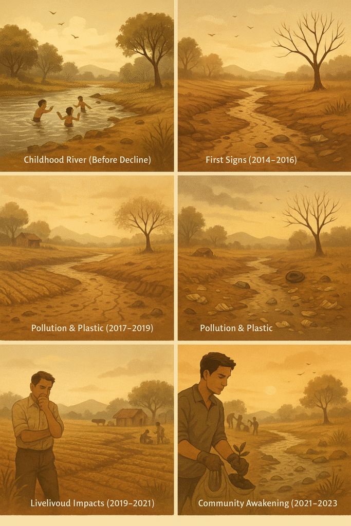“A River, A Village, and the Slow Disappearance of Biodiversity — Visual Story”
