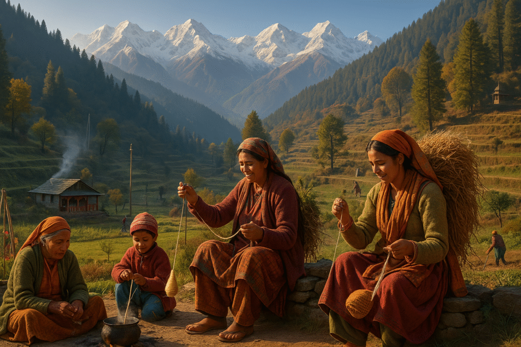 “Himalayan Community Life — Culture, Tradition & Nature in Harmony”