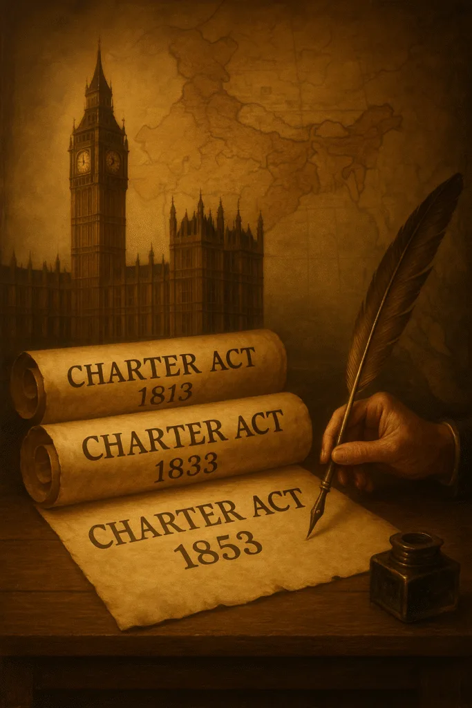 Charter Acts 1813 1833 and 1853