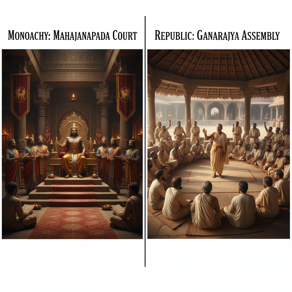 Monarchy vs Republic SplitPanel Comparison