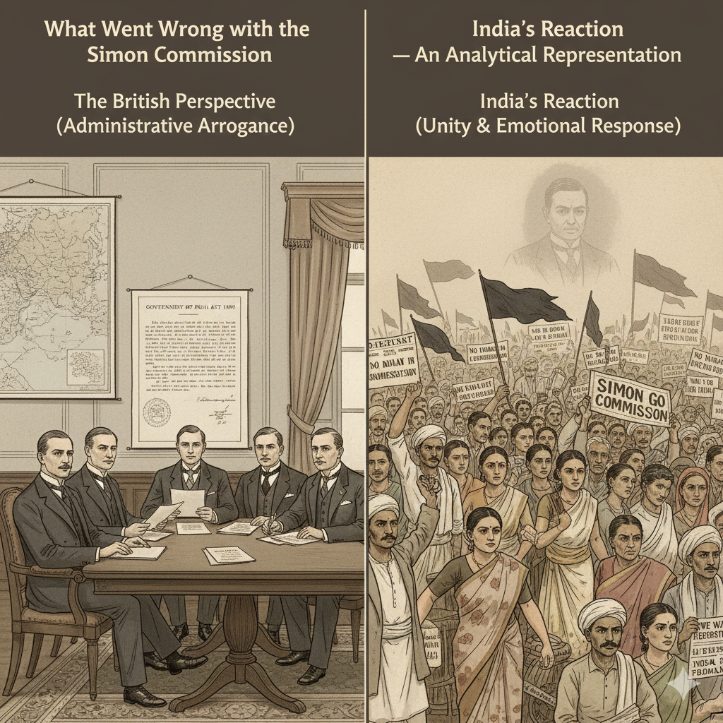 What Went Wrong with the Simon Commission — An Analytical Representation