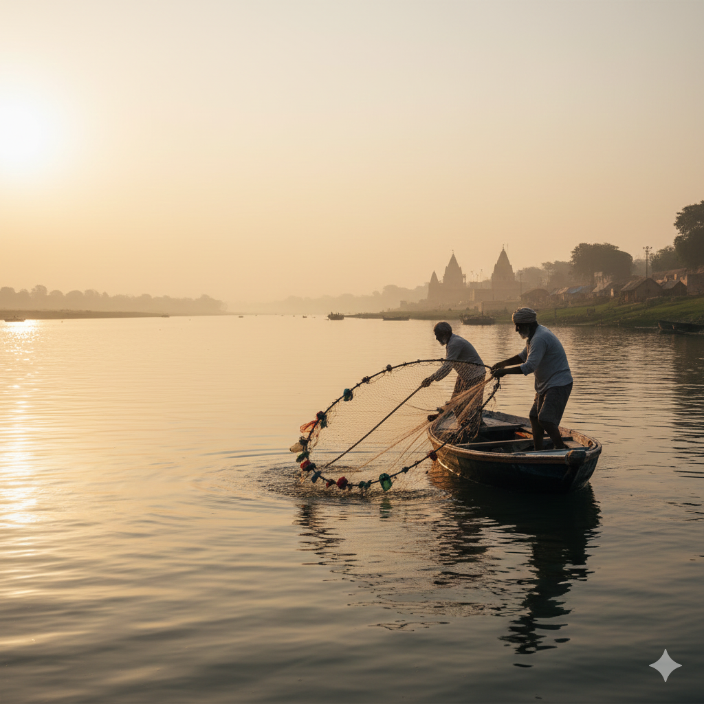 Ganga River SystemInfographic Source to Delta