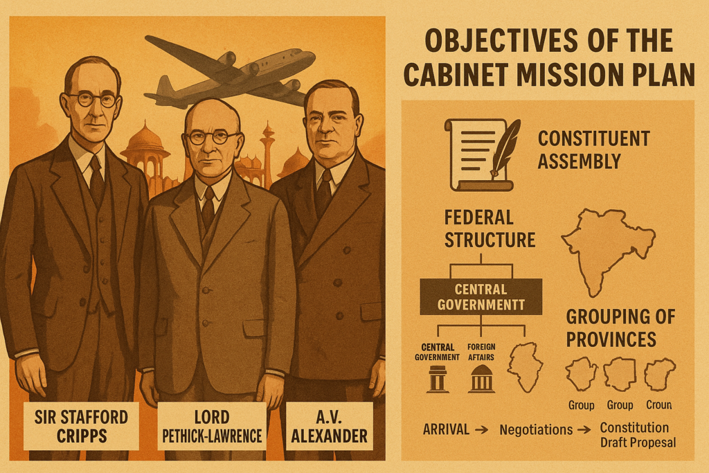 cabinet mission plan 1946 india arrival and objectives.