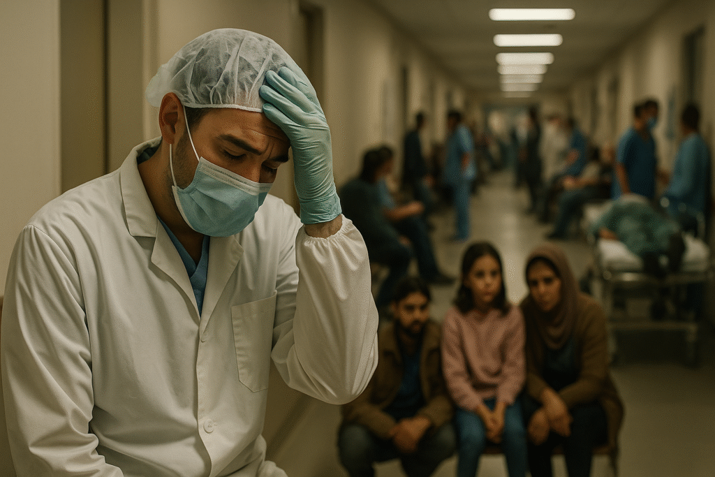 frontline doctor stress covid pandemic