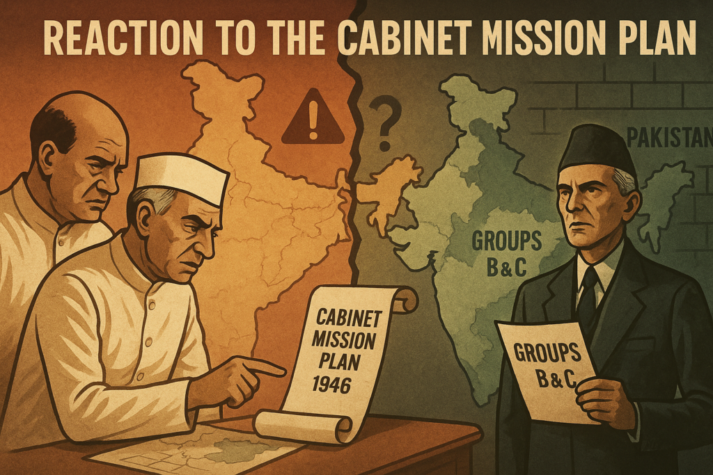 reaction to cabinet mission plan 1946 congress vs muslim league