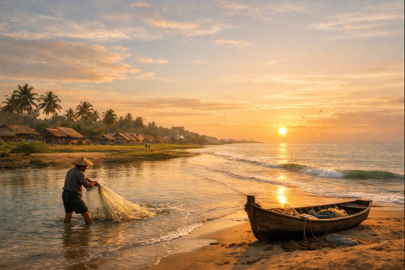 Coastal Plains of India Harmony Between Land and Sea