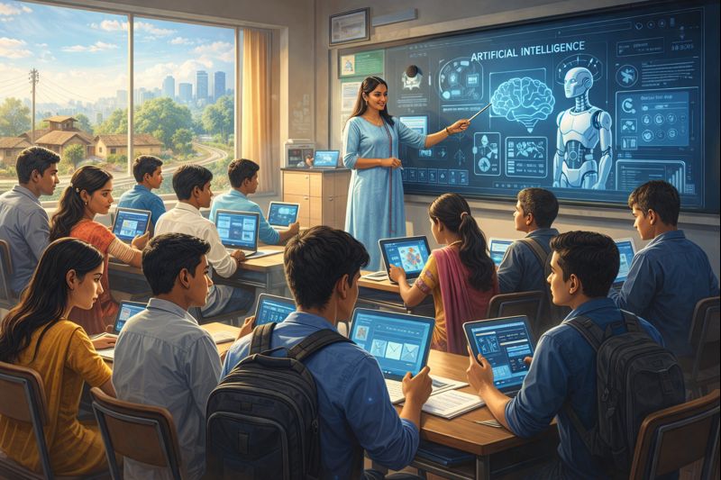 “Digital Classroom India’s Youth Learning the Future”