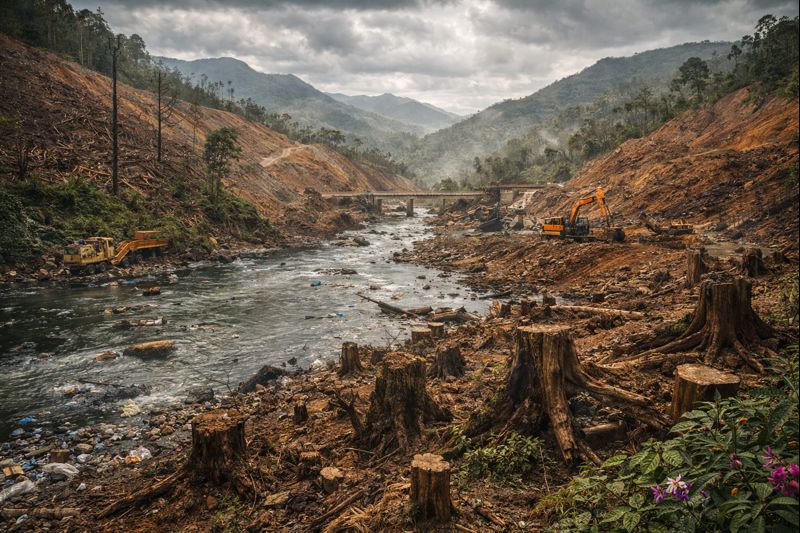 Human Impact on the Western Ghats Ecosystem