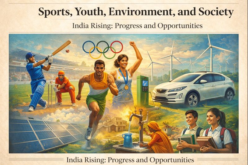 “India Rising Youth, Sports and Sustainable Future”