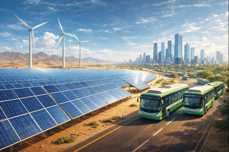 “India’s Green Energy Future Solar, Wind and Clean Transport”