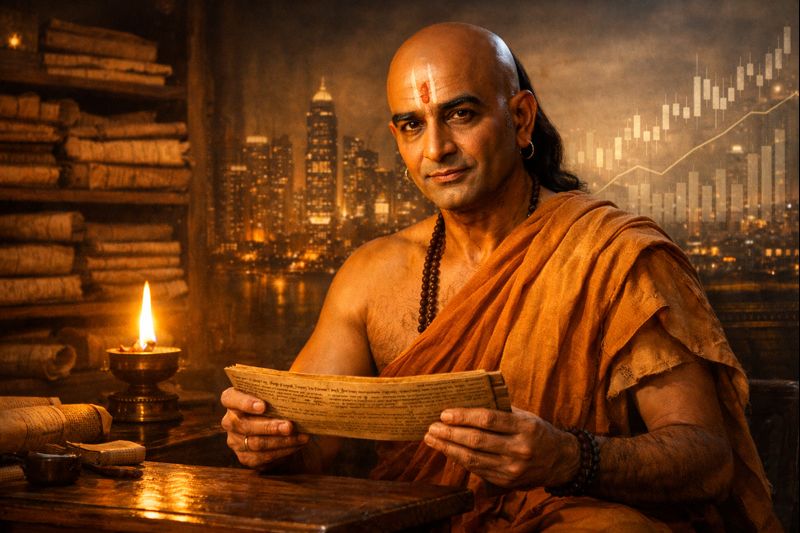 Kautilya and Arthashastra economic philosophy illustration