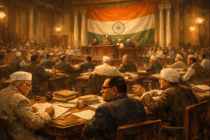 Committees of the Constituent Assembly meeting in 1946 in New Delhi