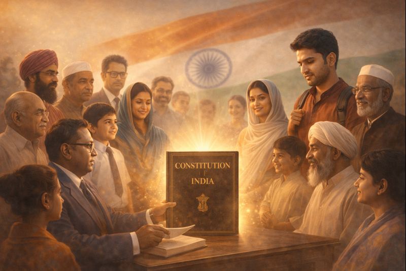 indian constitution uniting citizens