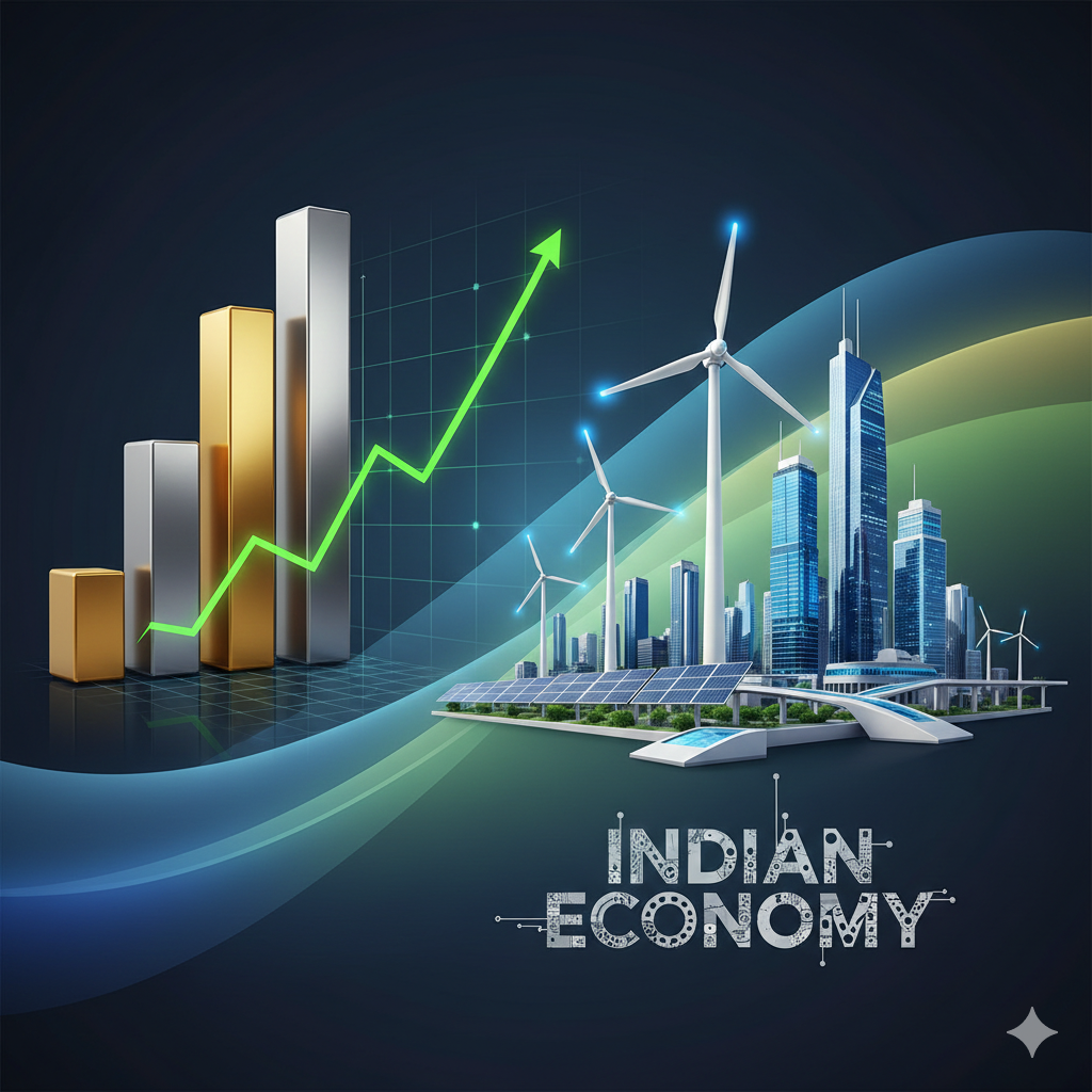 indian economy growth gold silver stock market energy infographic 28 jan 2026.jpg