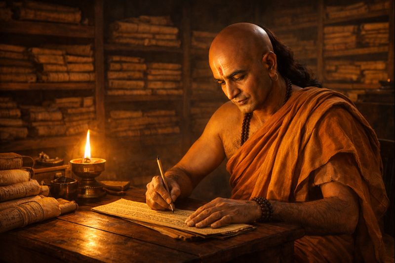 kautilya writing arthashastra ancient economic philosophy