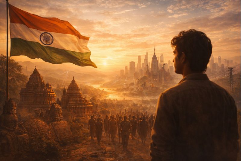 modern india ancient heritage future