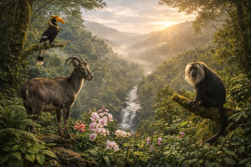 western ghats biodiversity rare wildlife flora