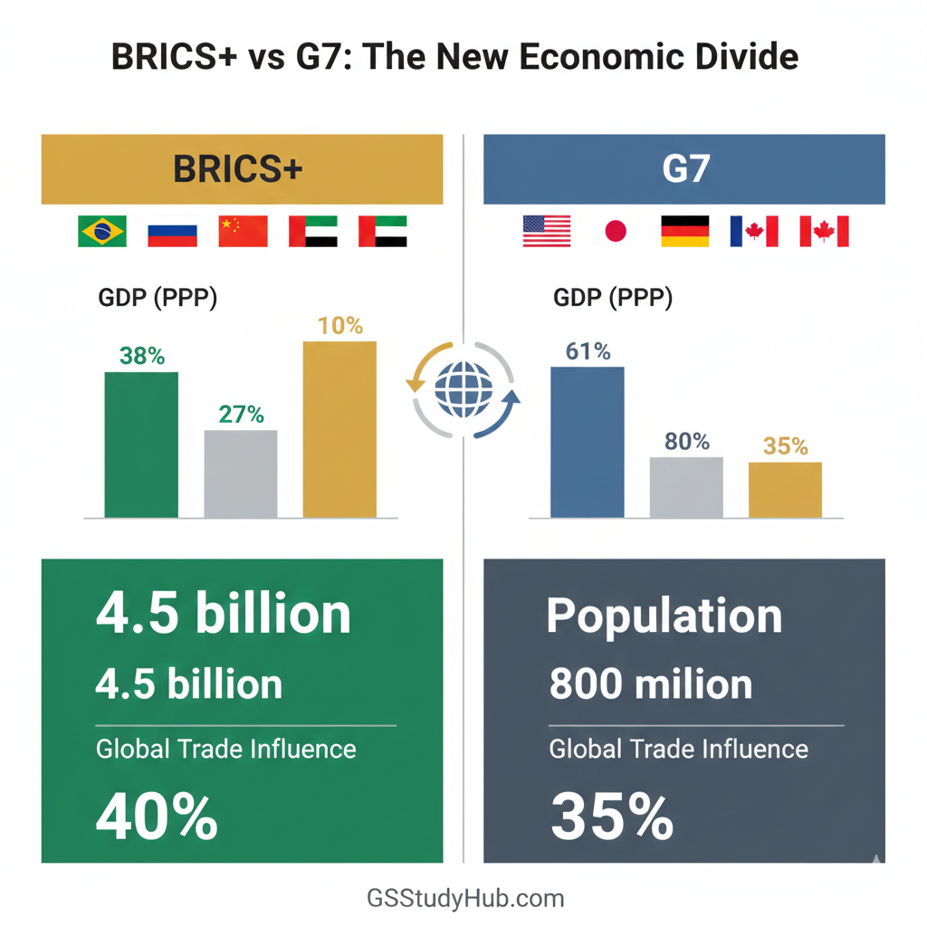 brics plus vs g7 economic comparison ppp 2026 gsstudyhub.png
