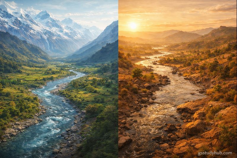 classification of rivers in india himalayan vs peninsular gsstudyhub.