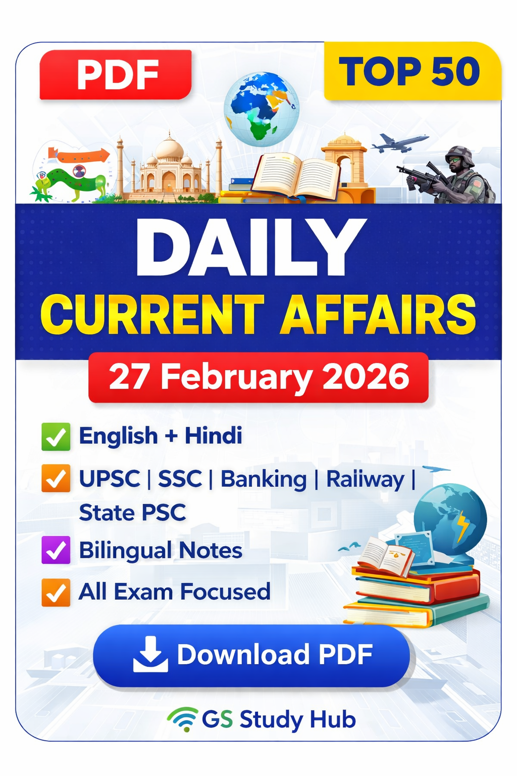 Daily Current Affairs 27 February 2026 PDF