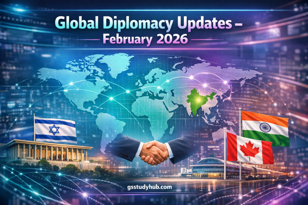 Top 50 Current Affairs 26 February 2026 infographic by gsstudyhub.com