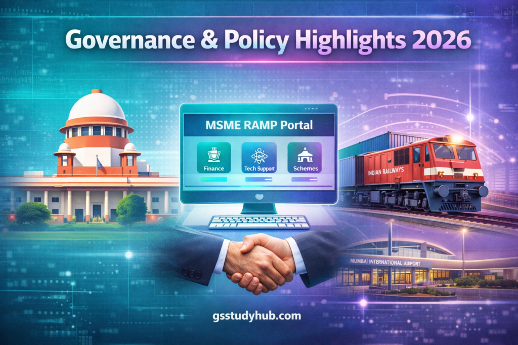 Top 50 Current Affairs 26 February 2026 infographic by gsstudyhub.com