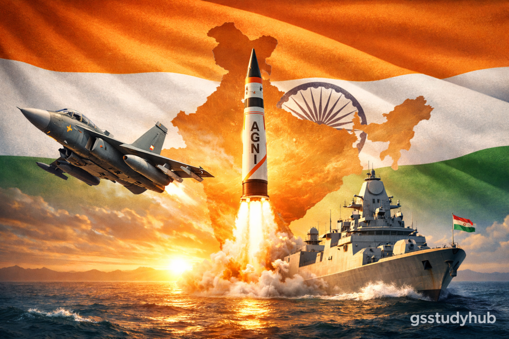 India’s Defence Modernization missile launch and naval power
