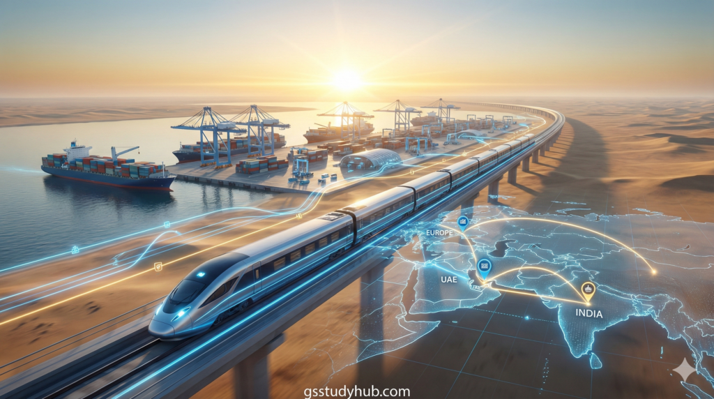 india middle east europe corridor imec future trade route gsstudyhub.jpg