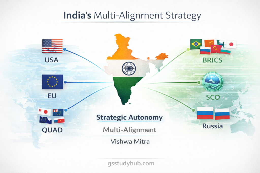 india multi alignment strategy infographic gsstudyhub.png