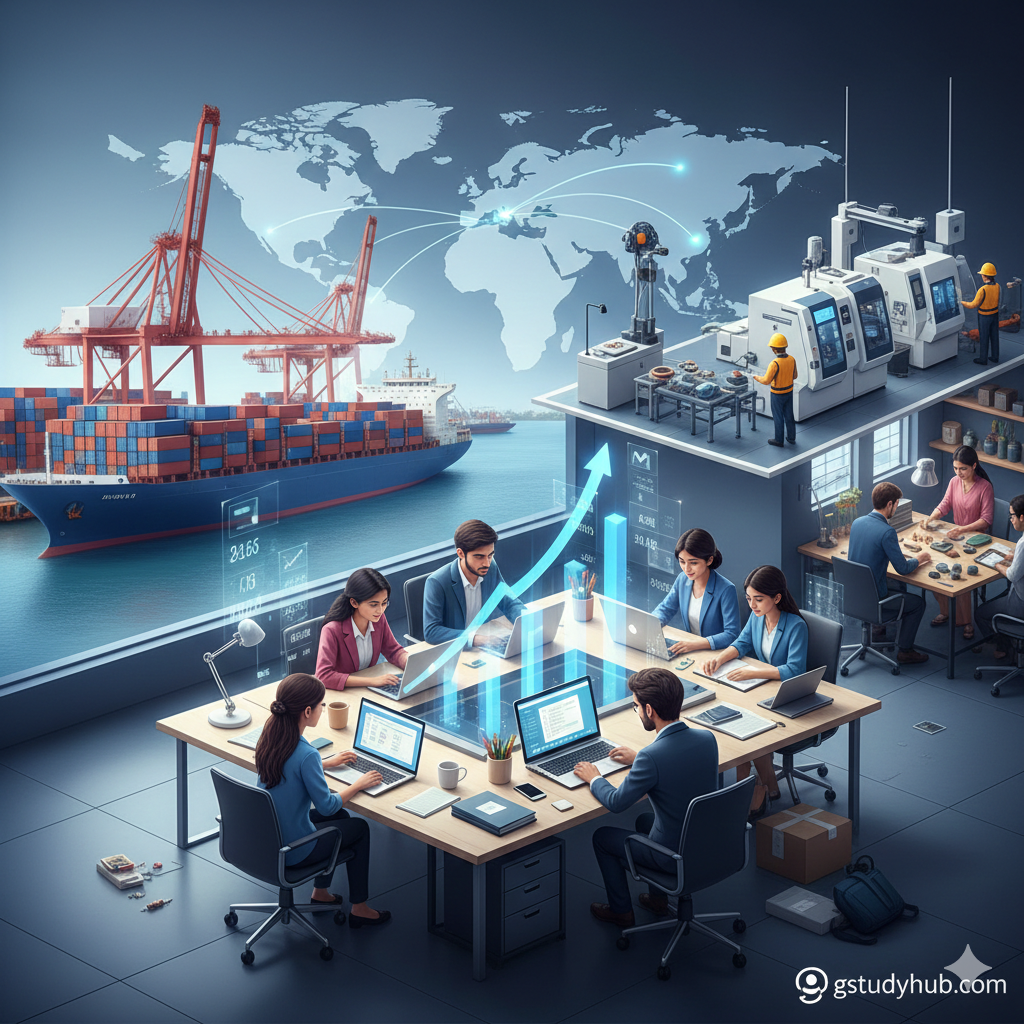 india startup economy trade msme growth 4k gsstudyhub.jpg