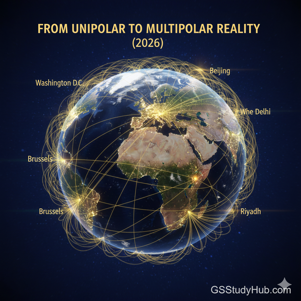 multipolar world order 2026 global power centers gsstudyhub.png