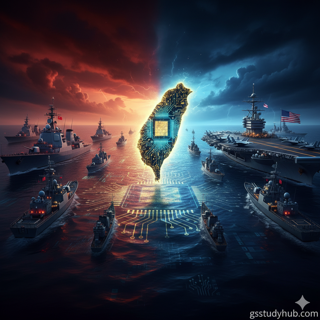 taiwan strait semiconductor flashpoint geopolitics.webp