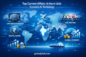 Current Affairs 18 March 2026 infographic India economy and technology