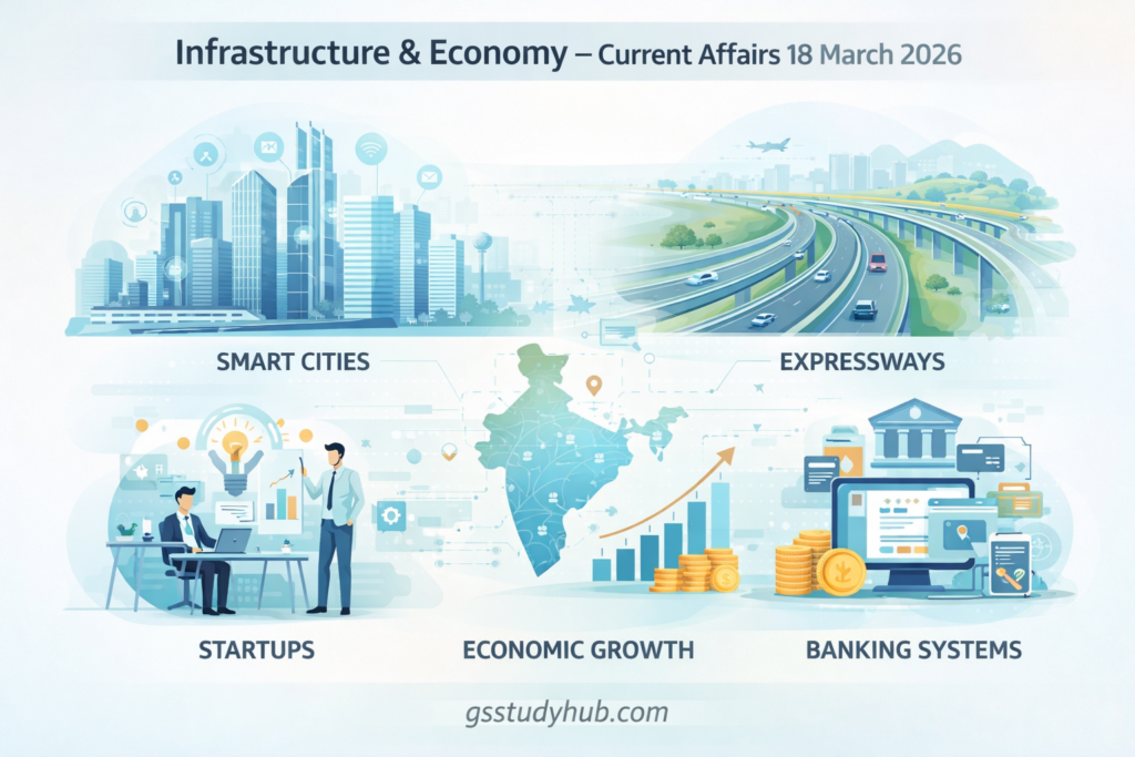 current affairs 18 march 2026 infrastructure economy smart city startup.webp