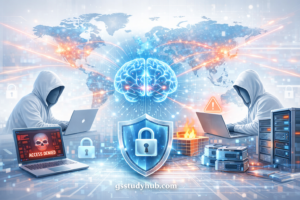 cyber security and digital warfare concept