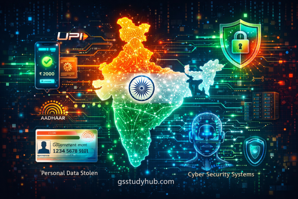 cyber security and digital warfare concept