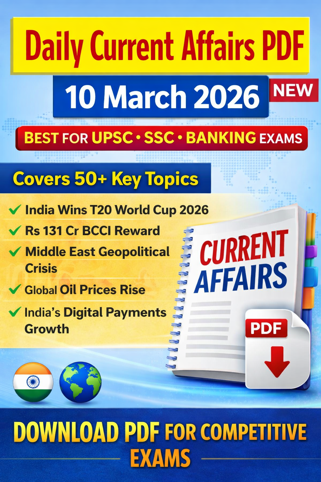 Daily Current Affairs 10 March 2026 PDF